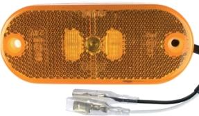 Seitenmarkierleuchte 110 X 45  Led 24V M.Flachsteckzungen