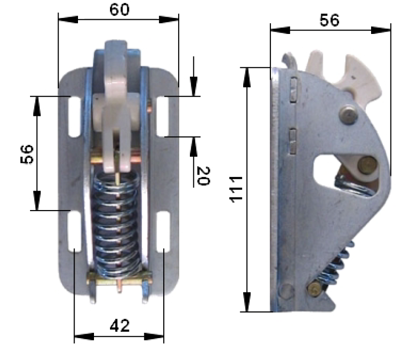 Serratura a strappo grande 120N
