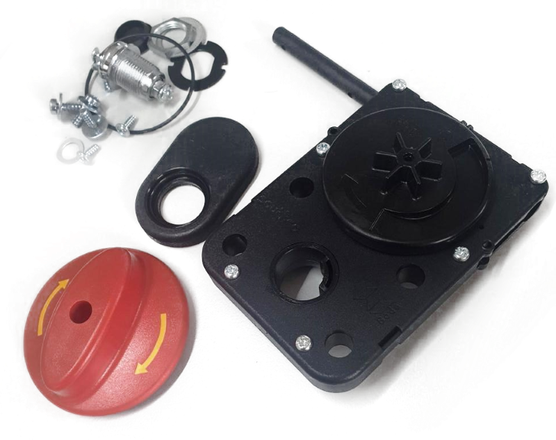 Front locking mechanism on door window
