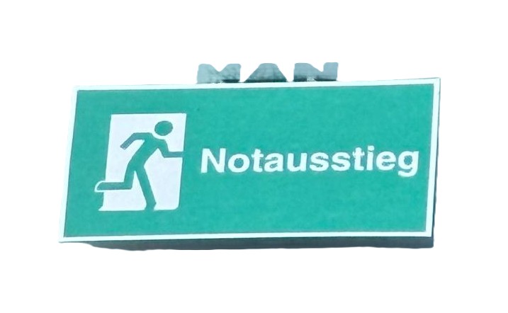 Notausstieg MAN OEM Kleber für Aussen / Innen